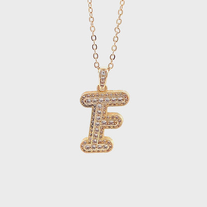 Venus Initial Necklace - F